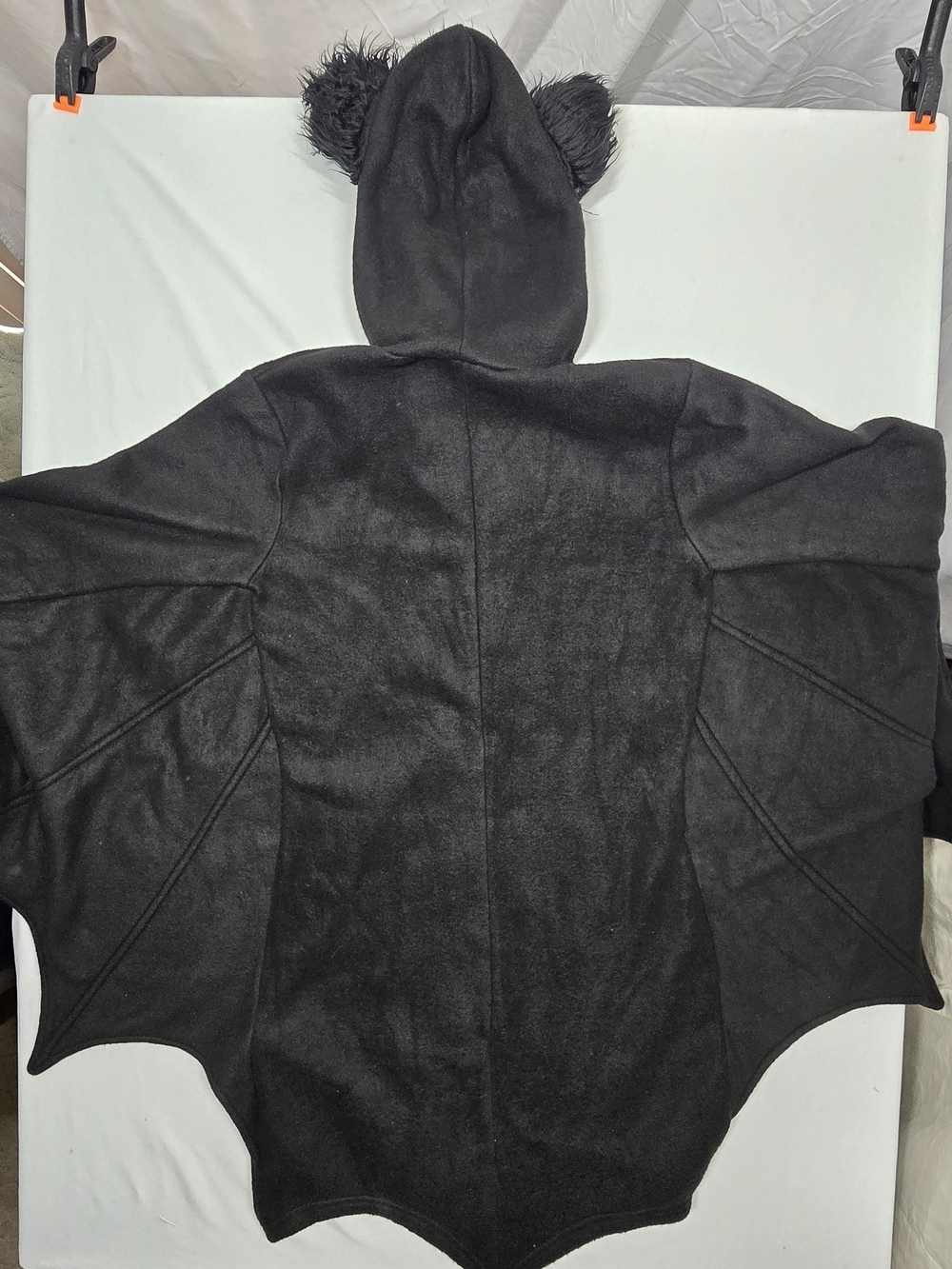 NWOT Leg Avenue Black Bat Wing Zip Up Hooded Costume Jacket Size L - Picture 8 of 10